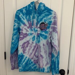 Santa Cruz Blue Tie-Dye Sweatshirt
